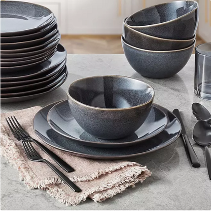 Member's Mark 24 Piece Artisan Collection Stoneware Dinnerware Set