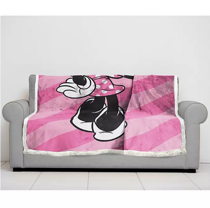 Disney's Minnie Mouse So Pretty 70" x 90" Sherpa Back Blanket