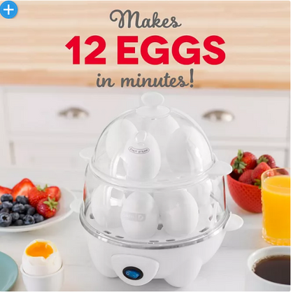 Dash Deluxe 12-Egg Cooker and Steamer (Assorted Colors)