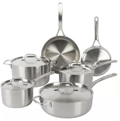 Sur La Table 10-Piece Stainless Steel Cookware Set