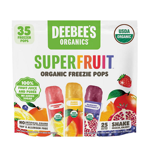 Deebee's Organics SuperFruit Freezies (1.35 fl. oz., 35 pk.)