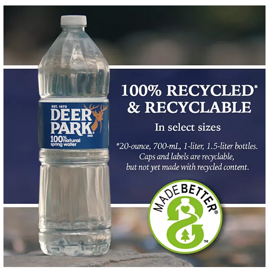 Deer Park Sportcap 100% Natural Spring Water (23.7 fl. oz., 24 pk.)