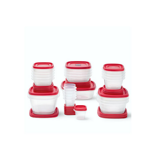 Rubbermaid 50-Piece EasyFindLids Vented Food Storage Set