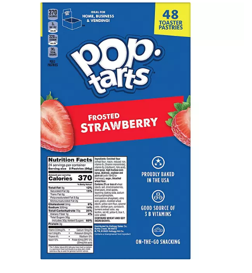 Pop-Tarts, Frosted Strawberry (48 ct.)