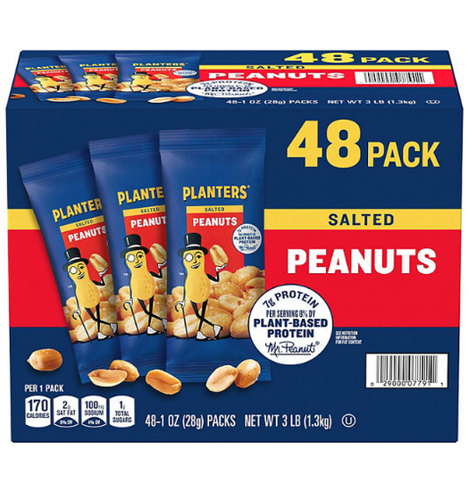 Planters Salted Peanuts, Single-Serve Packs (1 oz., 48 pk.)