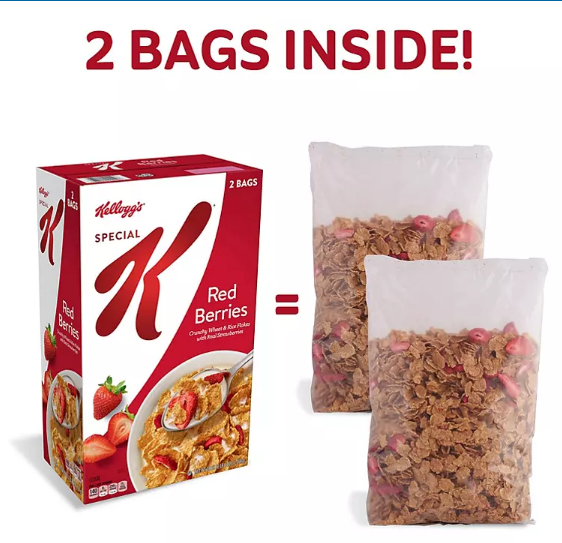 Kellogg's Special K Breakfast Cereal, Red Berries (38 oz.)