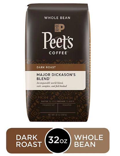 Peet's Coffee Major Dickason's Blend Deep Roast, Whole Bean (32 oz.)