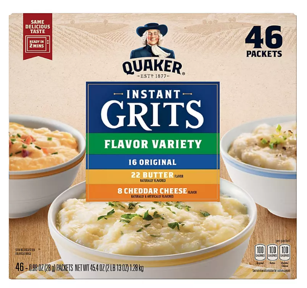 Quaker Instant Grits, Variety Pack (46 pk.)