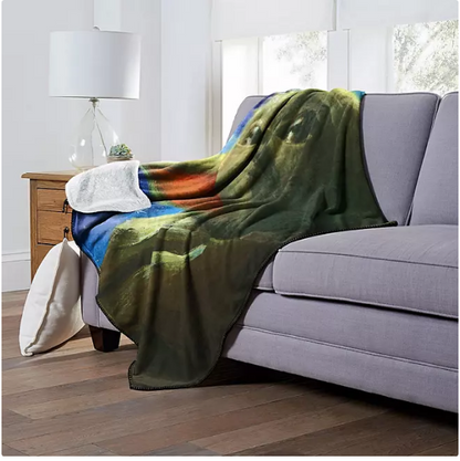 The Child "Look Up" Cloud Sherpa Throw Blanket, 50" x 60"