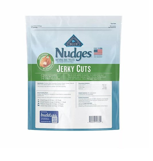 Blue Buffalo Nudges Natural Jerky Cut Dog Treats, Chicken Flavored (40 oz.)