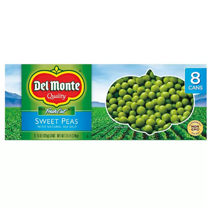 Del Monte Fresh Cut Sweet Peas (15 oz., 8 pk.)