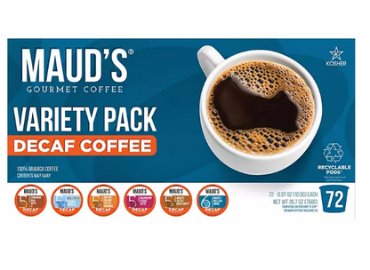 Maud's Decaf Flavored Coffee K-Cup Variety Pack (72 ct.)