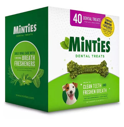 Minties Dental Dog Bone Treats, Maximum Mint (32 oz.)