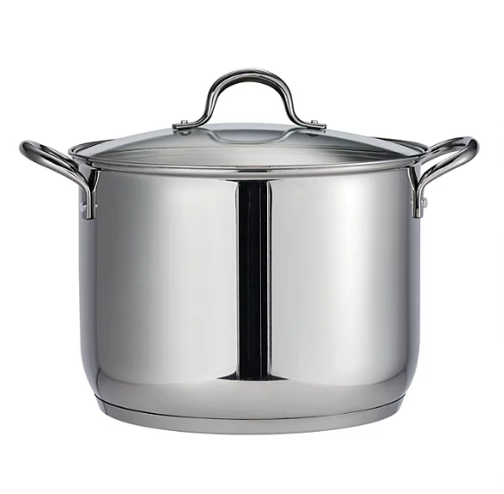 Tramontina 16 Qt Covered Stainless Steel Stock Pot