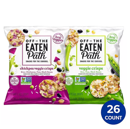 Off The Eaten Path Veggie Crisps Mix Flavor Variety Pack (1.25 oz., 26 ct.)