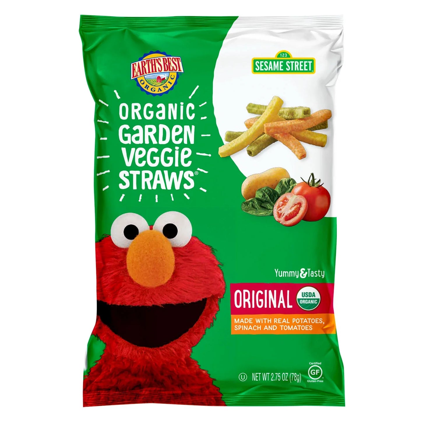 Earth's Best Organic Toddler Snack, Veggie Straws (2.5 oz., 6 ct.)