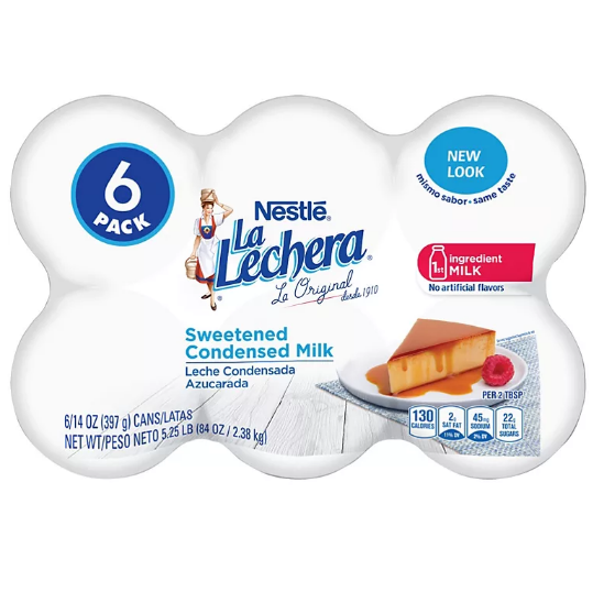 Nestle La Lechera Sweetened Condensed Milk (14 oz. cans, 6 pk.)