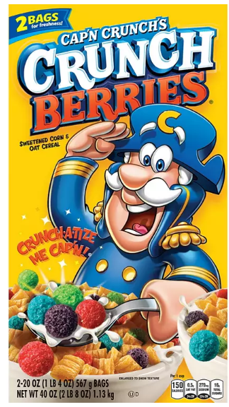 Cap'n Crunch's Crunch Berries Cereal (2 pk.)