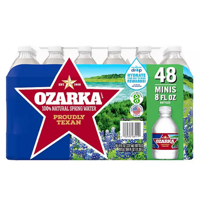 Ozarka 100% Natural Spring Water (8 fl. oz., 48 pk.)