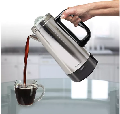 Capresso 12-Cup Stainless Steel Drip Free Percolator