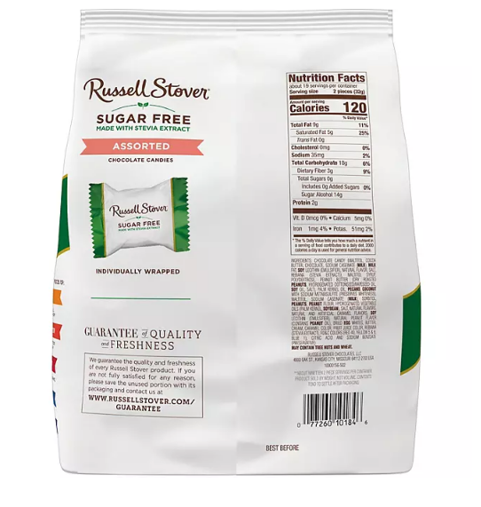 Russell Stover Sugar-Free Assorted Chocolates (21.23 oz.)