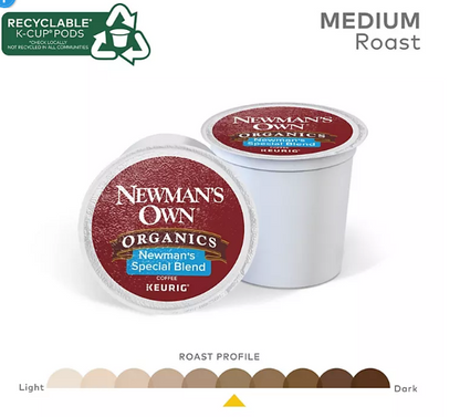 Newman's Own Organics Coffee K-Cup Pods, Special Blend (100 ct.)