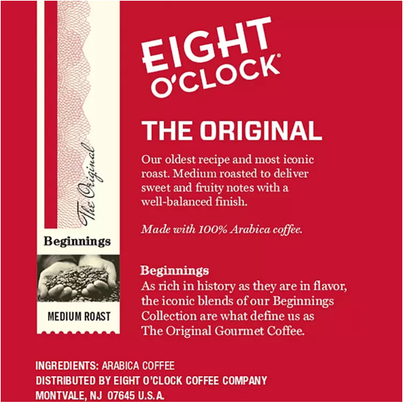 Eight O'Clock The Original Coffee K-Cup Pods (100 ct.)