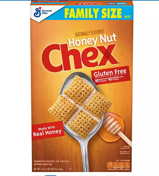 Chex Gluten Free Breakfast Cereal, Honey Nut (2 pk.)