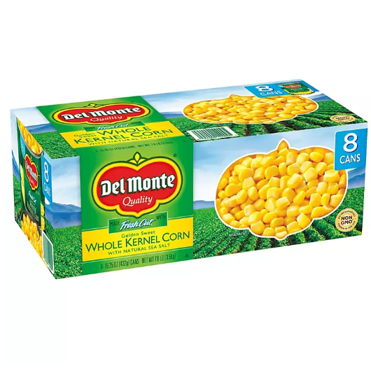 Del Monte Golden Sweet Whole Kernel Corn (15.25 oz., 8 pk.)