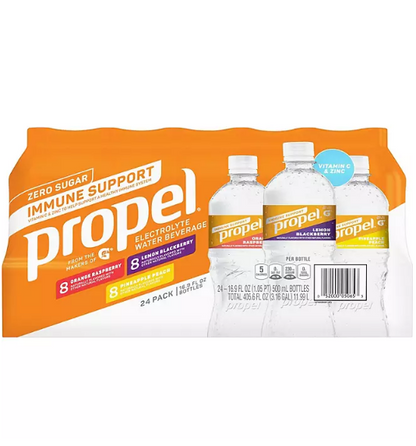 Propel Immune Support Zero Sugar Variety Pack (16.9 fl. oz., 24 pk.)