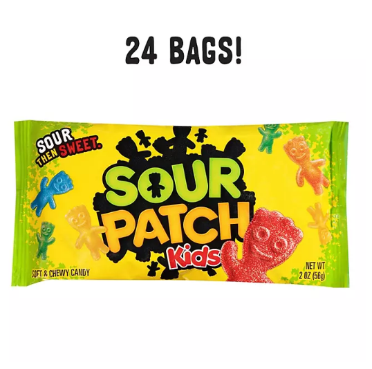 SOUR PATCH KIDS Soft & Chewy Candy (2 oz., 24 pk.)