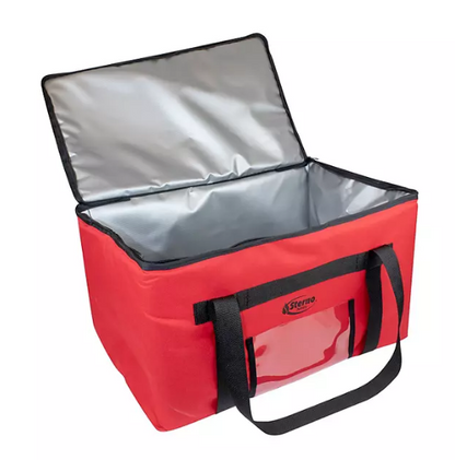 Sterno Red Delivery Leak-Proof Insulated Food Carrier Bag