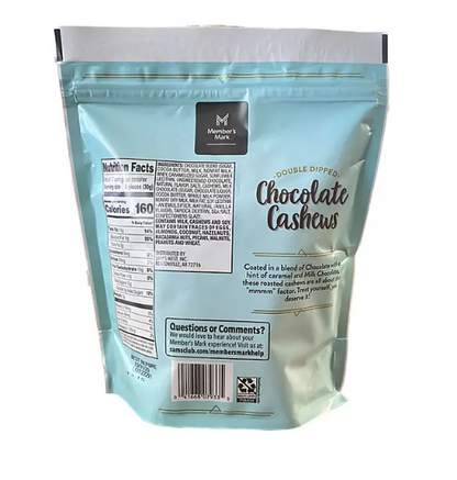 Member’s Mark Double Dipped Chocolate Cashews (18.3 oz.)