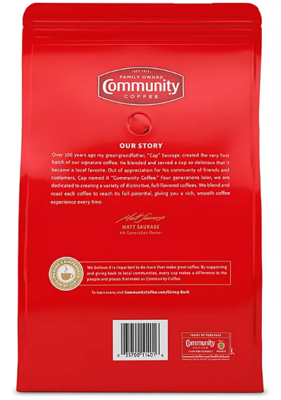 Community Coffee Ground, Breakfast Blend (46 oz.)