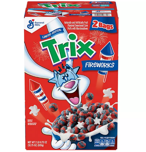 Trix Limited Edition Fireworks Breakfast Cereal (32.75oz., 2 pk.)