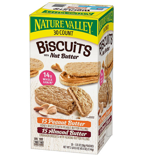 Nature Valley Biscuit Sandwich, Variety Pack (30 ct.)