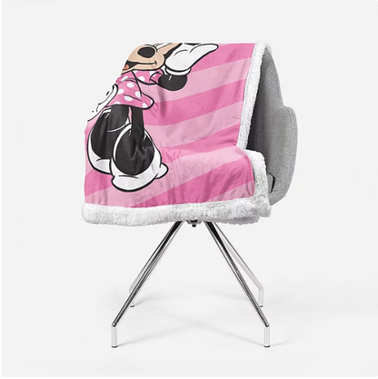 Disney's Minnie Mouse So Pretty 70" x 90" Sherpa Back Blanket