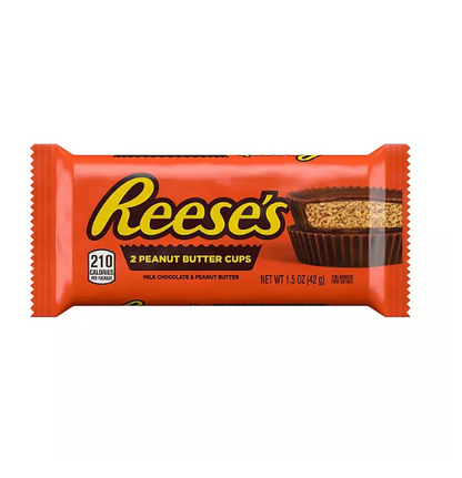 Reese's Milk Chocolate Full Size, Individually Wrapped, Gluten Free Peanut Butter Cups Candy Packs (1.5 oz., 36 ct.)