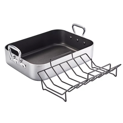 Tramontina Polished Aluminum 16" Nonstick Roasting Pan