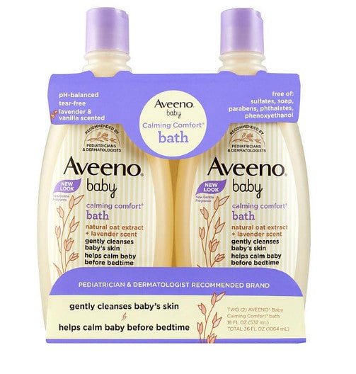 Aveeno Baby Calming Comfort Bath Wash (18 fl. oz., 2 pk.)