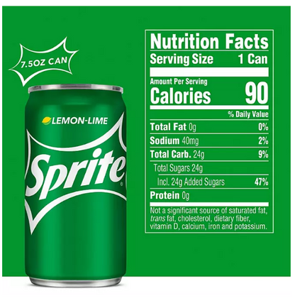 Sprite Mini Cans (7.5 fl. oz., 30 pk.)