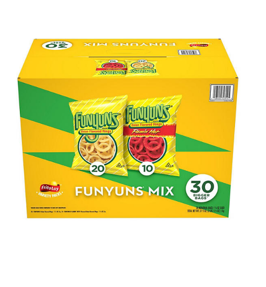 Funyuns Onion Flavored Rings Variety Pack (1.25 oz., 30 pk.)