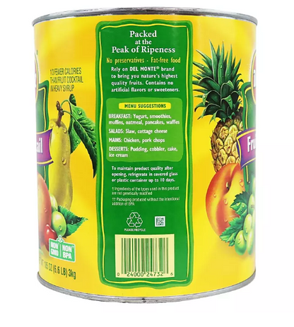 Del Monte Fruit Cocktail in Light Syrup (106 oz.)