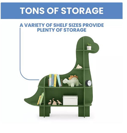 Delta Children Dinosaur Shaped Bookcase, Green