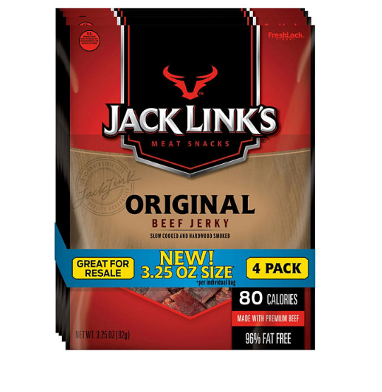 Jack Link's Original Beef Jerky (3.25 oz., 4 ct.)