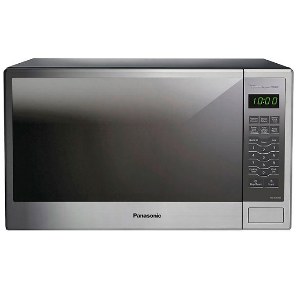 Panasonic Silver Countertop Microwave Oven, 1.3 cu. ft with Genius Sensor, 1100 Watts, NN-SU676S