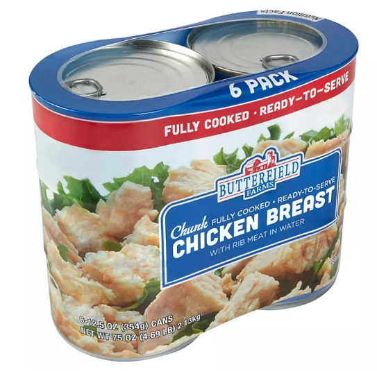 Butterfield Farms Chunk Chicken Breast in Water (12.5 oz., 6 pk.)