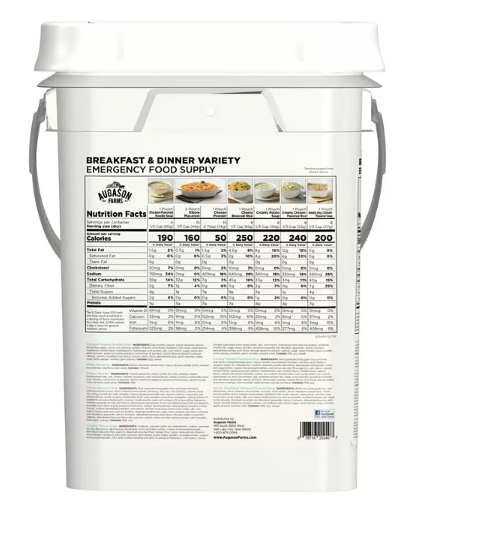 Augason Farms Variety Emergency Food Supply Pail