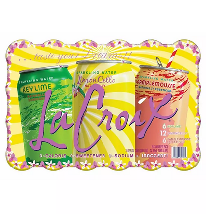 La Croix LKG Sparkling Water Variety Pack (12 fl. oz., 24 pk.)