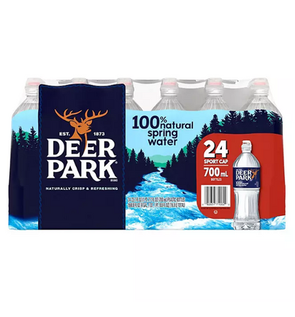 Deer Park Sportcap 100% Natural Spring Water (23.7 fl. oz., 24 pk.)